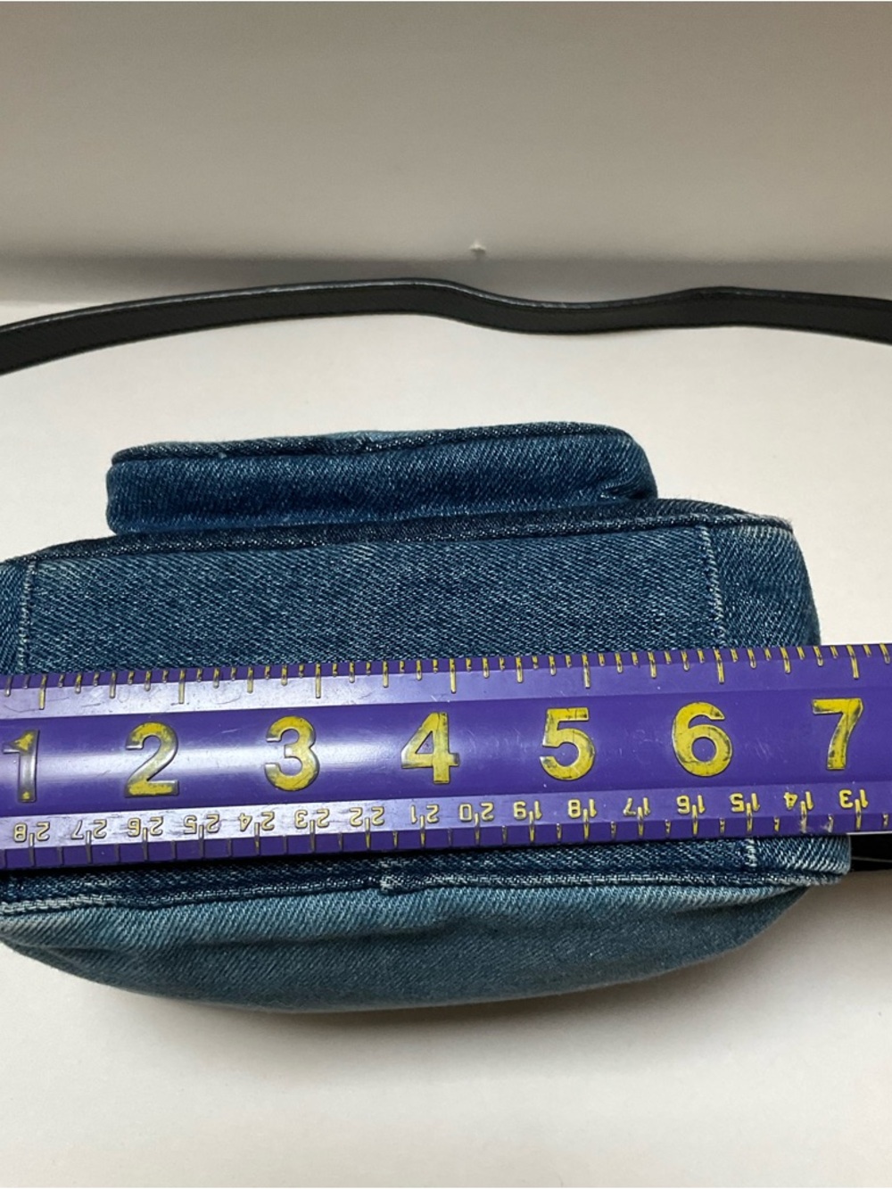 See by Chloé Patti Camera Bag Denim Blue & Black Crossbody Blue Jeans top handle - Picture 9 of 16